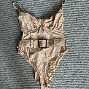 We Wore What Snakeskin Swimsuit